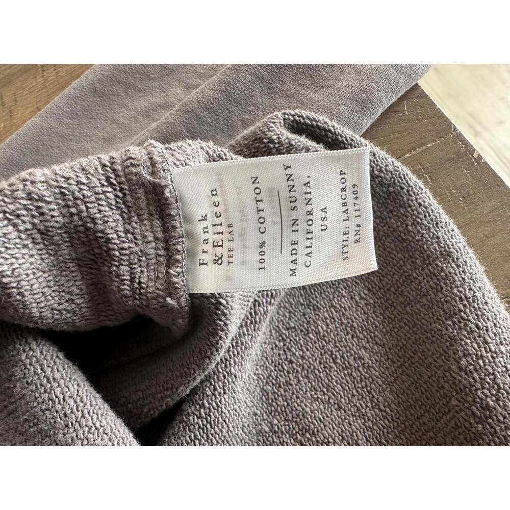 Frank & Eileen Mini Belfast Crop Knit Peacoat In Elephant Women’s size Medium - Picture 8 of 15